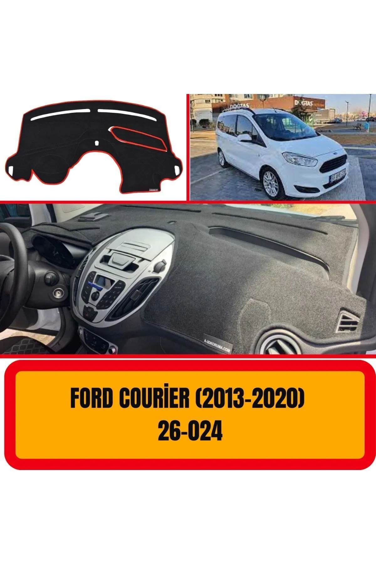 Ford Courier 2013-2020 Ön Örtüsü Göğüs Panel Torpido Koruma Koruyucu Kılıfı