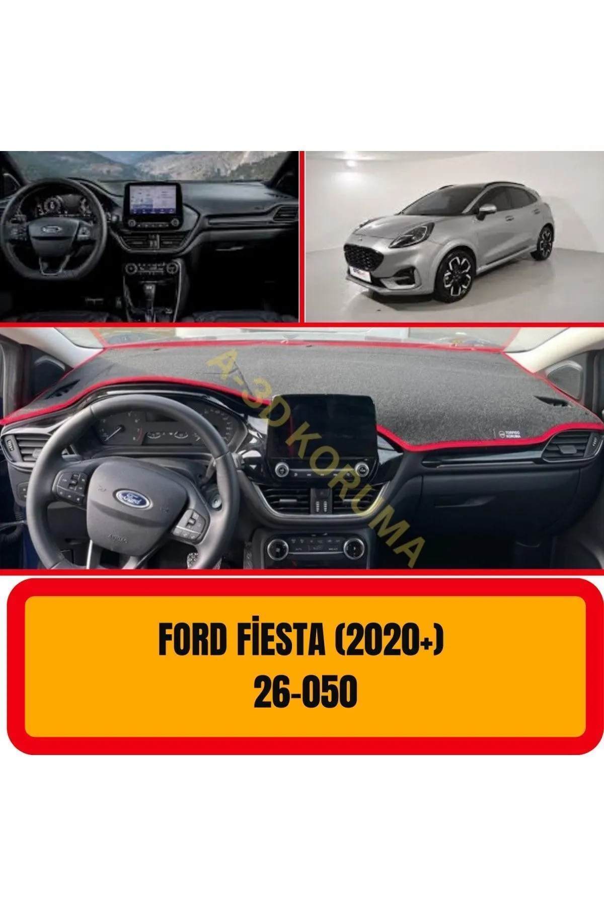 FORD FIESTA & FORD PUMA(2020 ) A3D Ön Gögüs Panel Torpido Koruma Koruyucu Kilifi Halisi