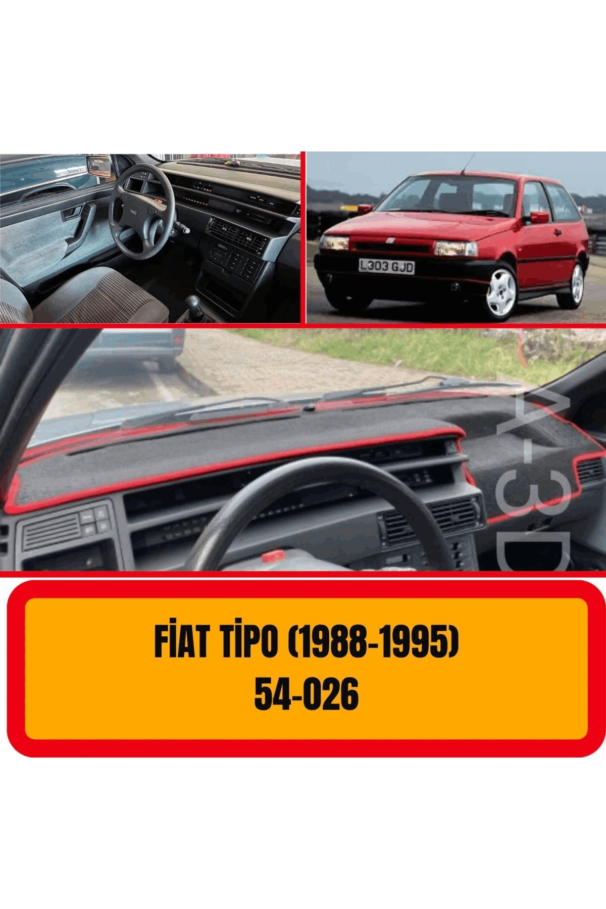 Fiat Tipo - Tempra 1988-1995 Ön Gögüs Panel Torpido Koruma Koruyucu Kilifi