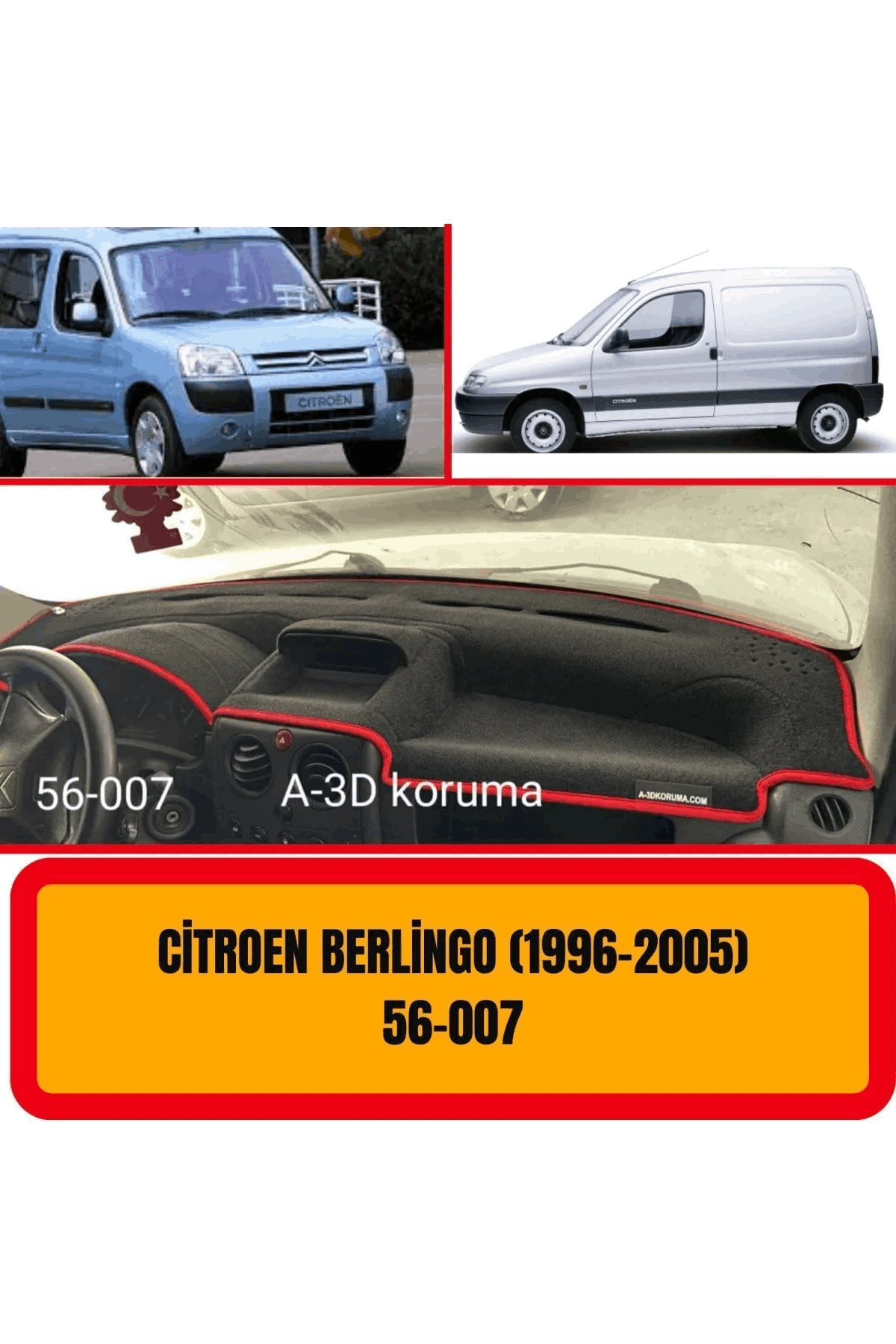 Citroen Berlingo 1996-2005 Ön Torpido Koruma Koruyucu Kilifi Halisi