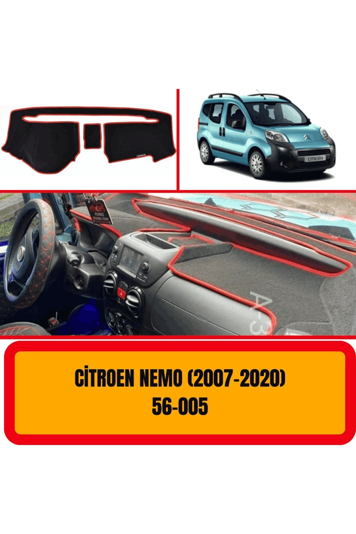 Citroen Nemo 2007-2020 Ön Gögüs Panel Torpido Koruma Koruyucu Kilifi