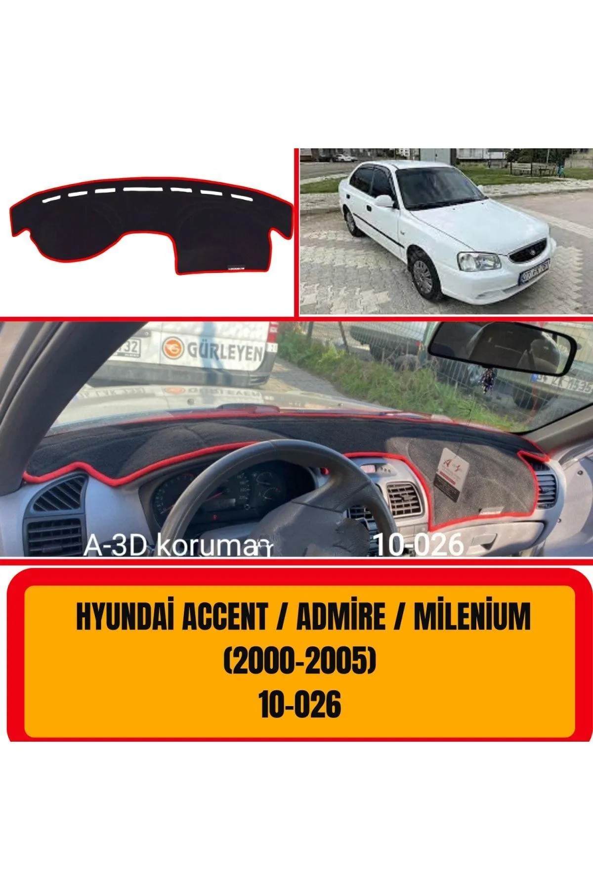 Hyundai Accent 2000-2005 Ön Torpido Koruma Koruyucu Kilifi Halisi