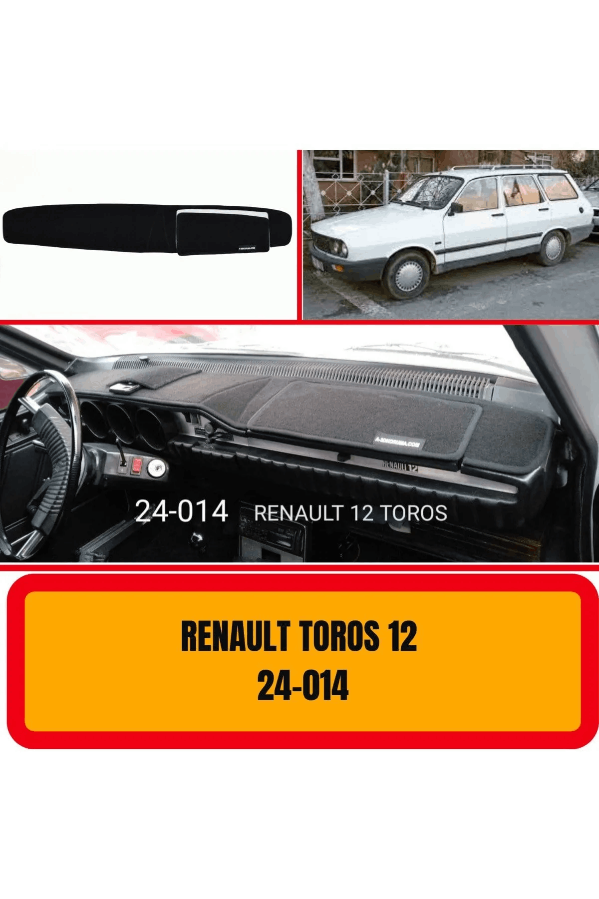 Renault 12 Toros R12 R-12 Ön Gögüs Panel Torpido Koruma Koruyucu