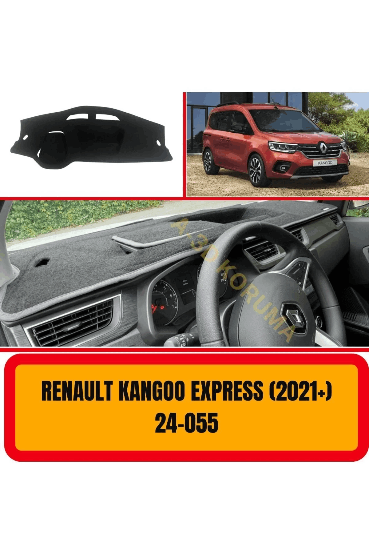 Renault Kangoo Express Ön Torpido Koruma Koruyucu Kilifi Halisi Örtüsü