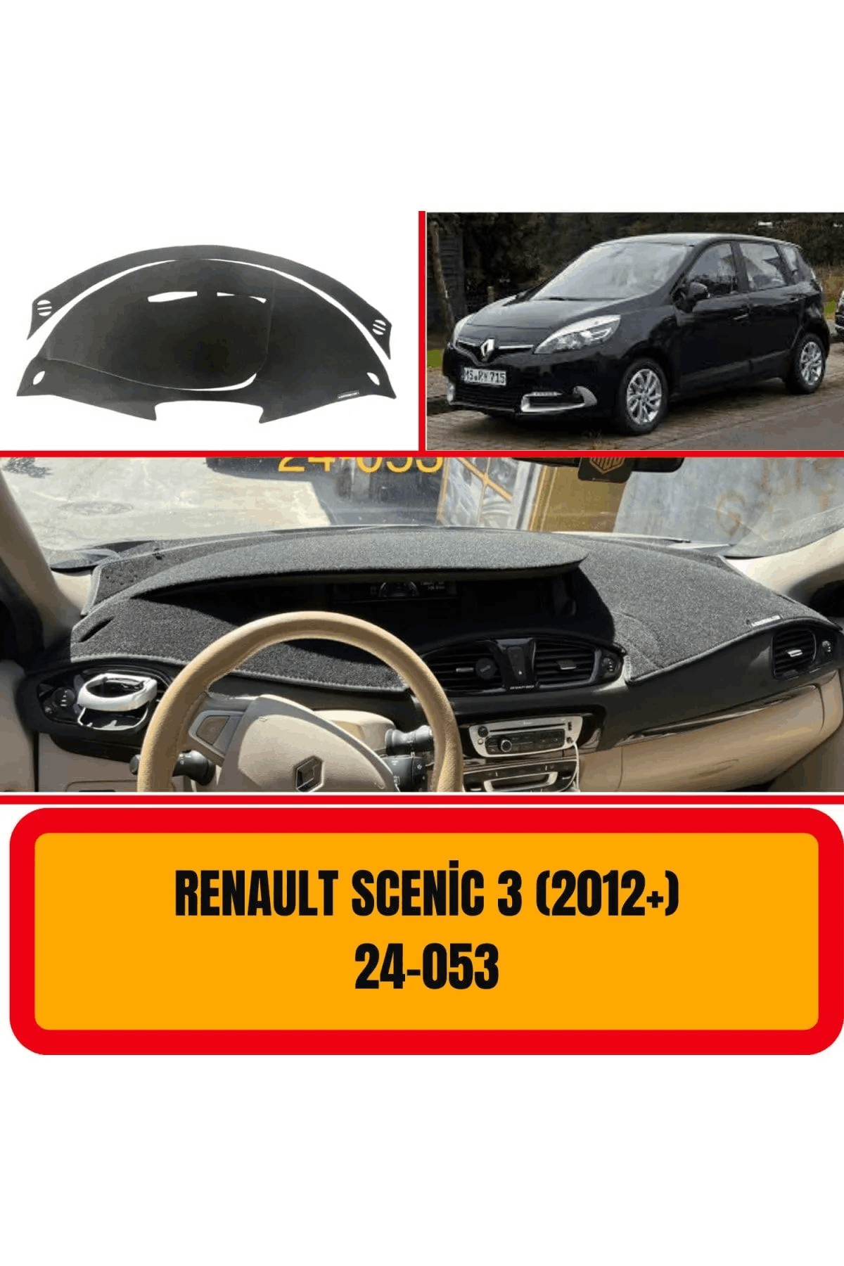 Renault Scenic 3 Ön Gögüs Panel Torpido Koruma Koruyucu Kilifi Halisi