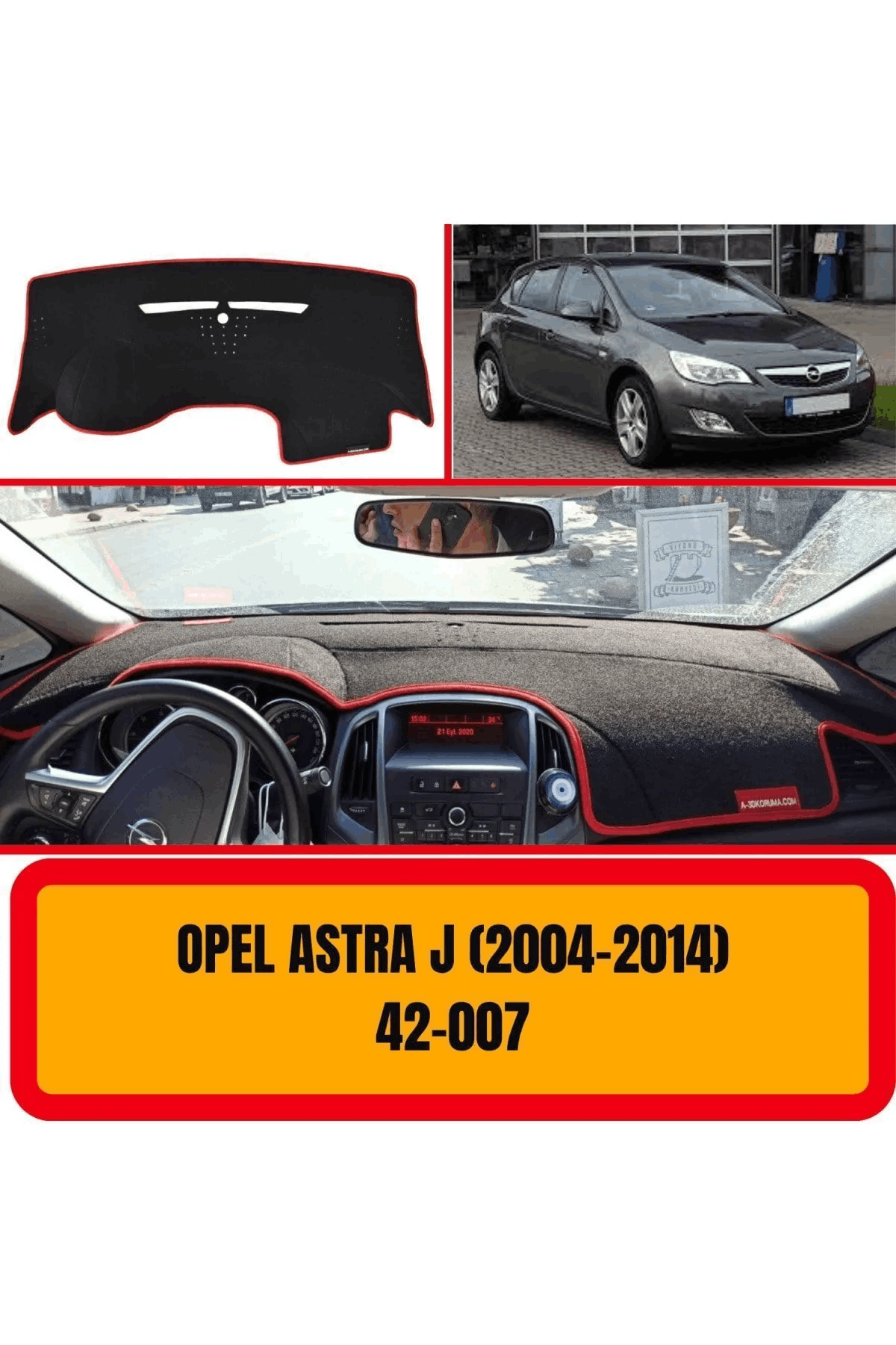 Opel Astra J 2004-2014 Ön Örtüsü Göğüs Panel Torpido Koruma Koruyucu Kılıfı