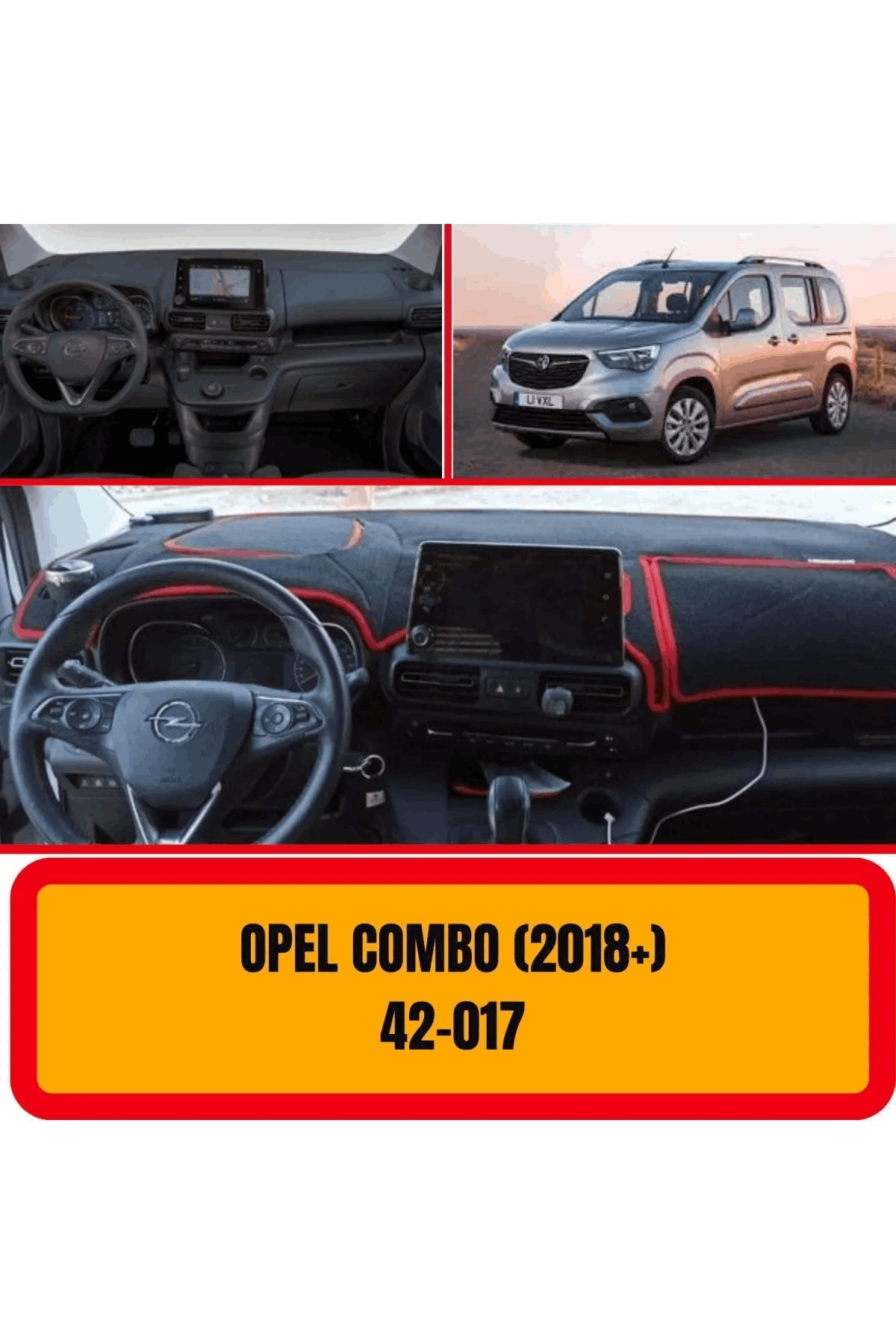 Opel Combo 2018 Ön Örtüsü Göğüs Panel Torpido Koruma Koruyucu Kılıfı