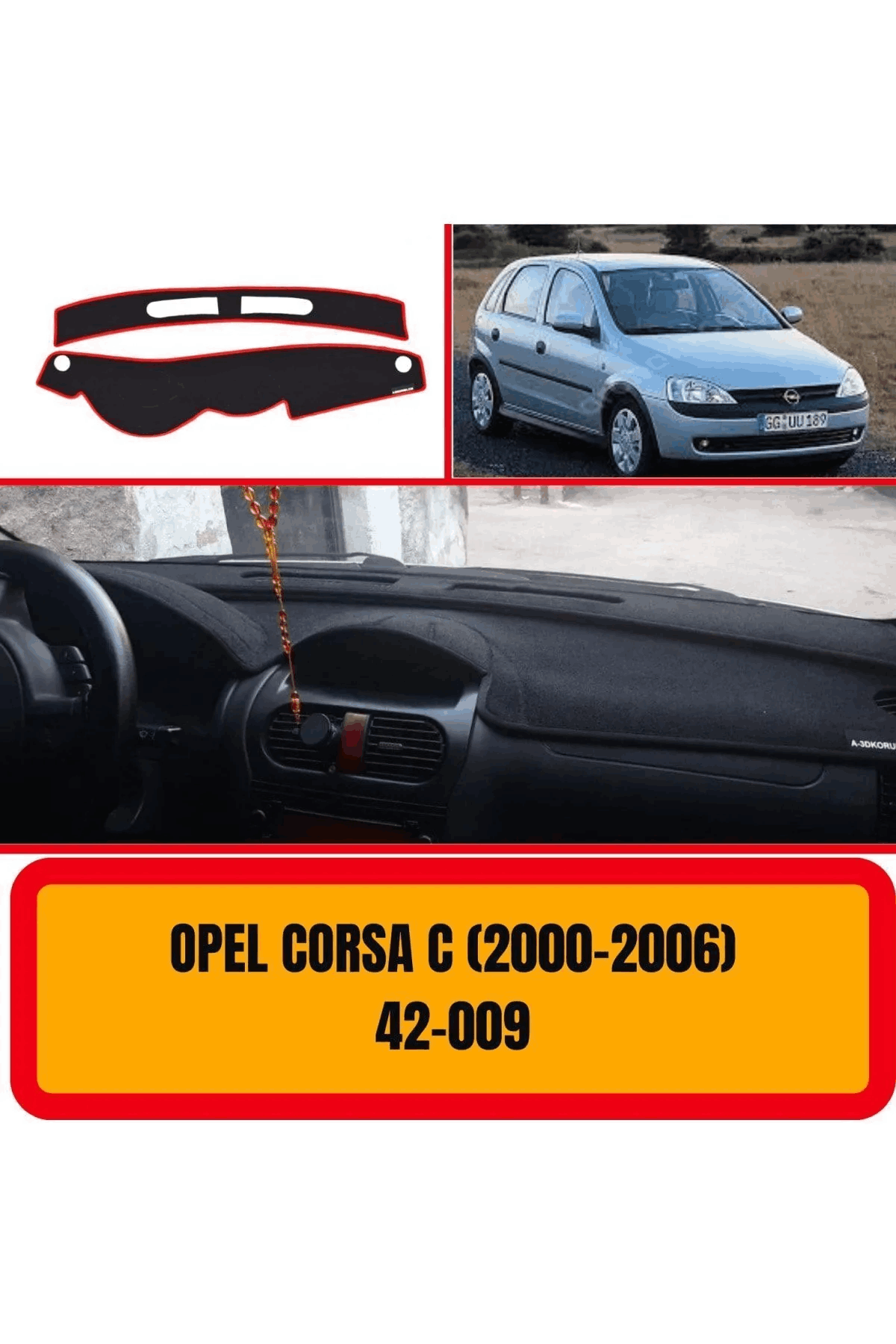 Opel Corsa C 2000-2006 Ön Örtüsü Göğüs Panel Torpido Koruma Koruyucu