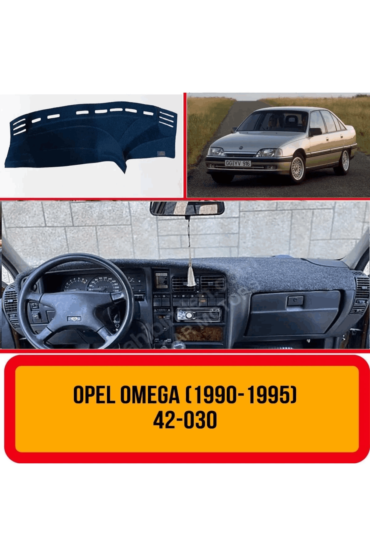 Opel Omega A (1986-1993) Torpido Koruma Koruyucu Kilifi Halisi Örtüsü