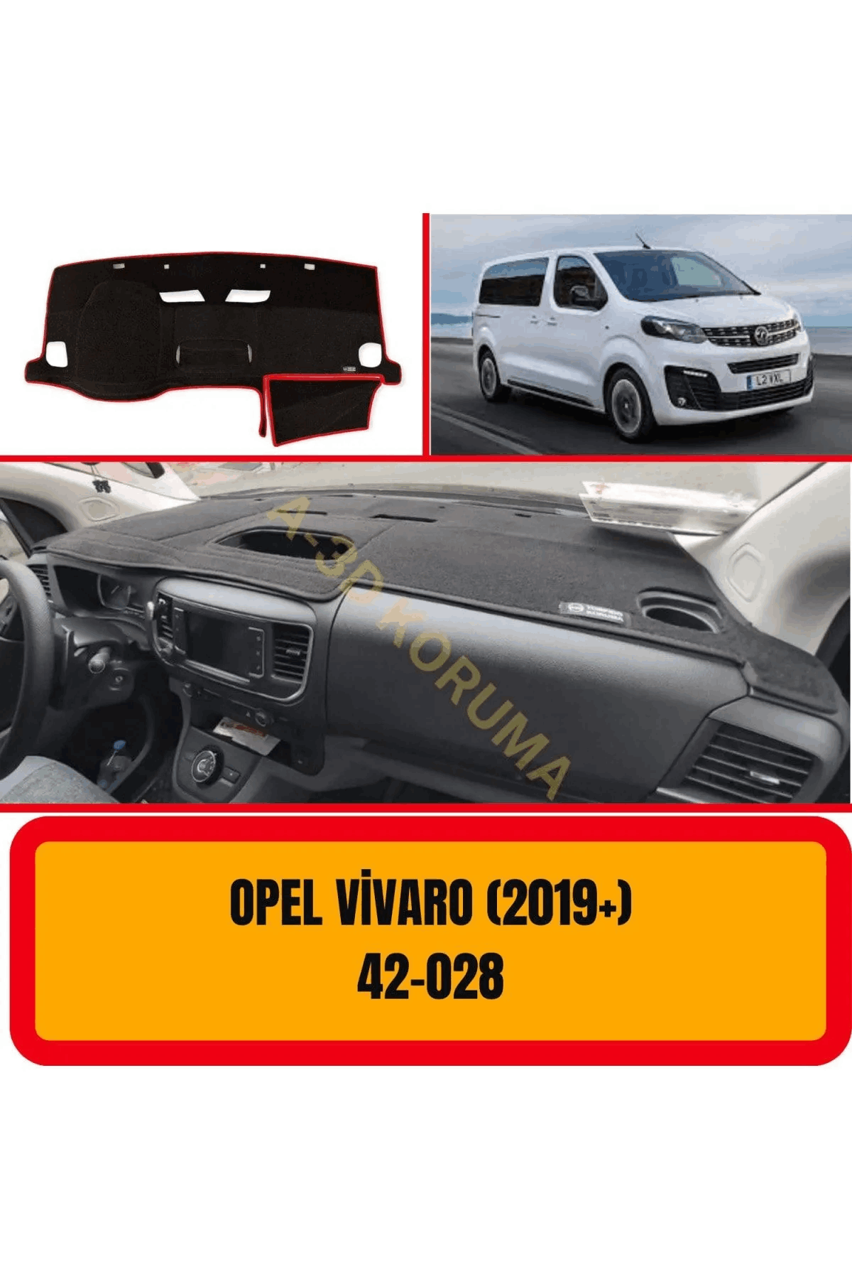 Opel Vivaro 2019 Ön Gögüs / Panel / Torpido Korumasi / Kilifi / Halisi /