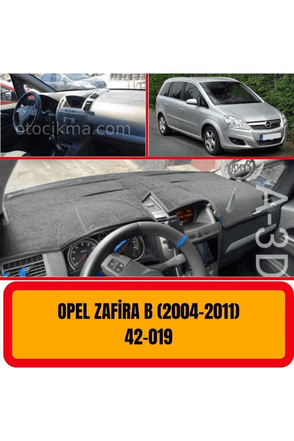 Opel Zafira B 2004-2011 Ön Örtüsü Göğüs Panel Torpido Koruma Koruyucu