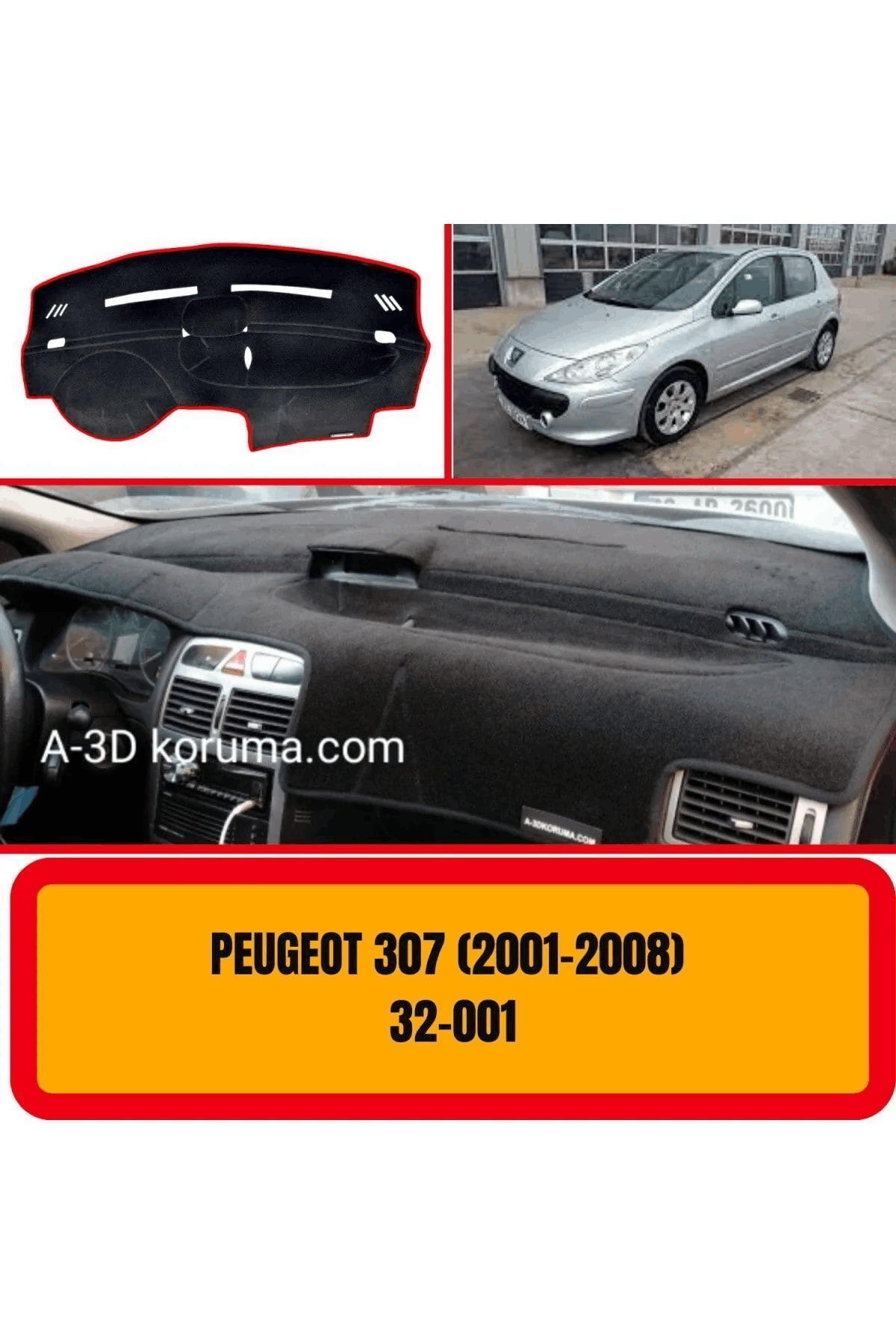  Peugeot 307 2001-2008 Ön Gögüs / Panel / Torpido Korumasi / Kilifi