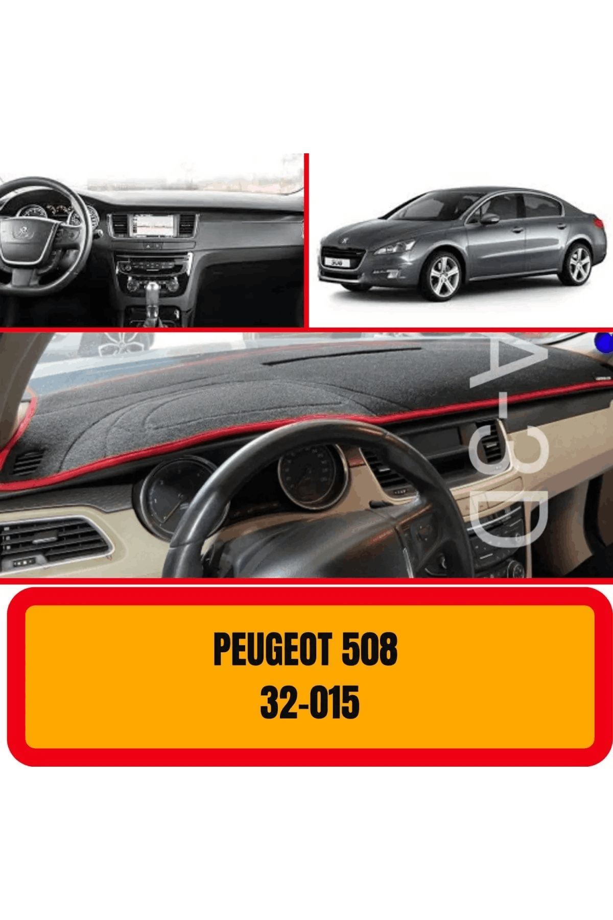 Peugeot 508 Ön Gögüs Panel Torpido Koruma Koruyucu Kilifi Halisi