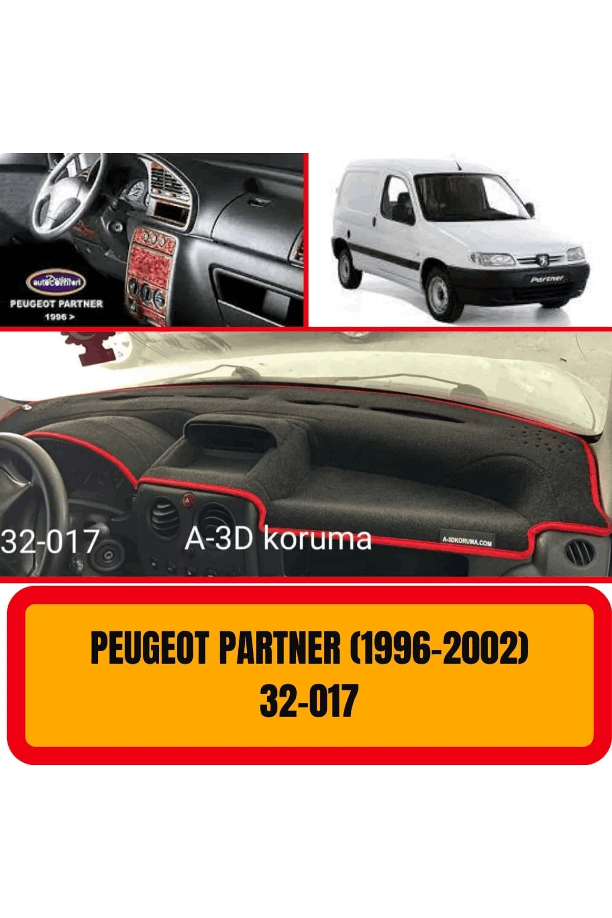 Peugeot Partner 1996-2002 Ön Gögüs / Panel / Torpido Korumasi / Kilifi