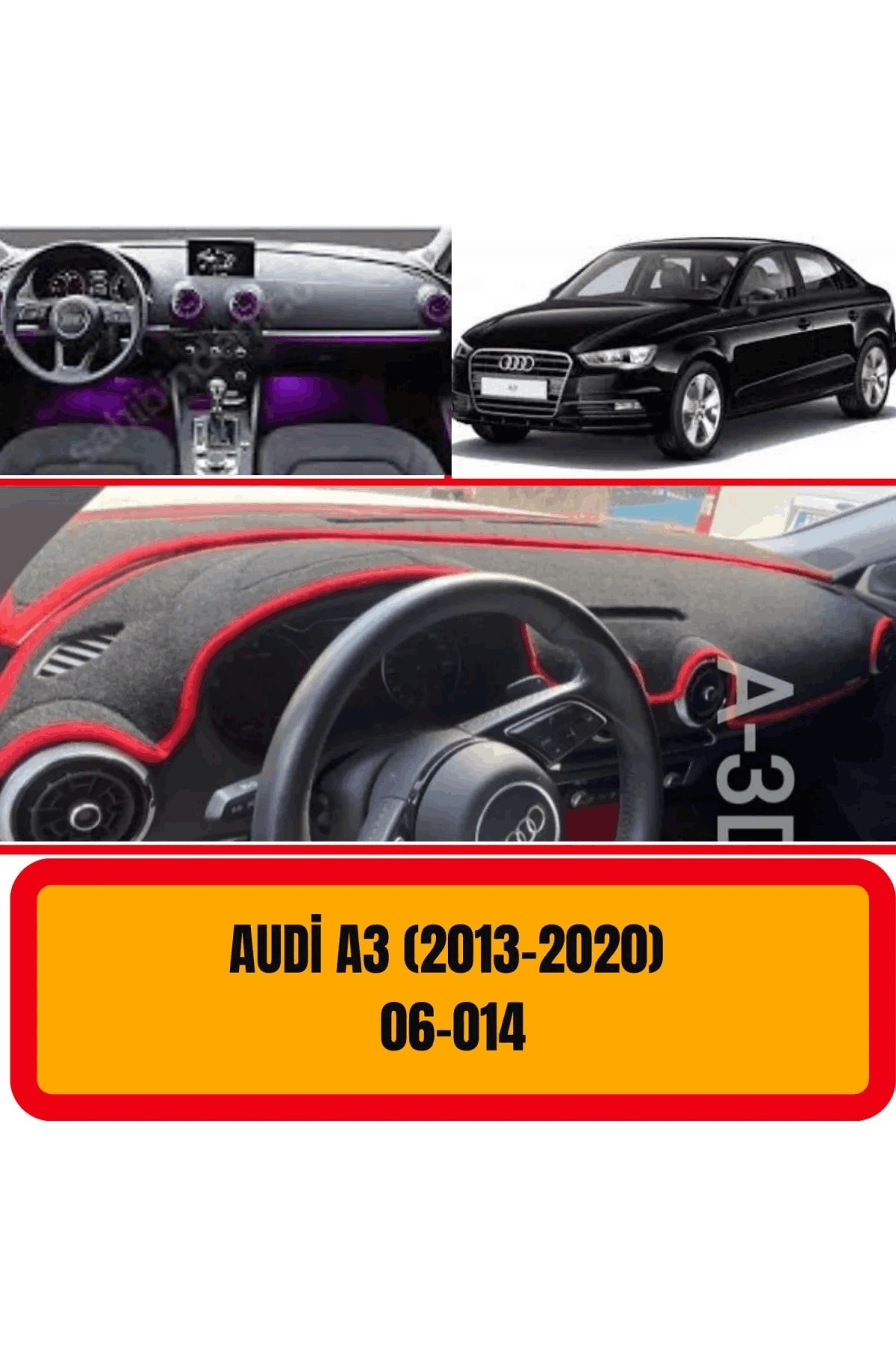 Audi A3 2013 - 2020 Ön Gögüs / Panel / Torpido Korumasi / Kilifi / Halisi