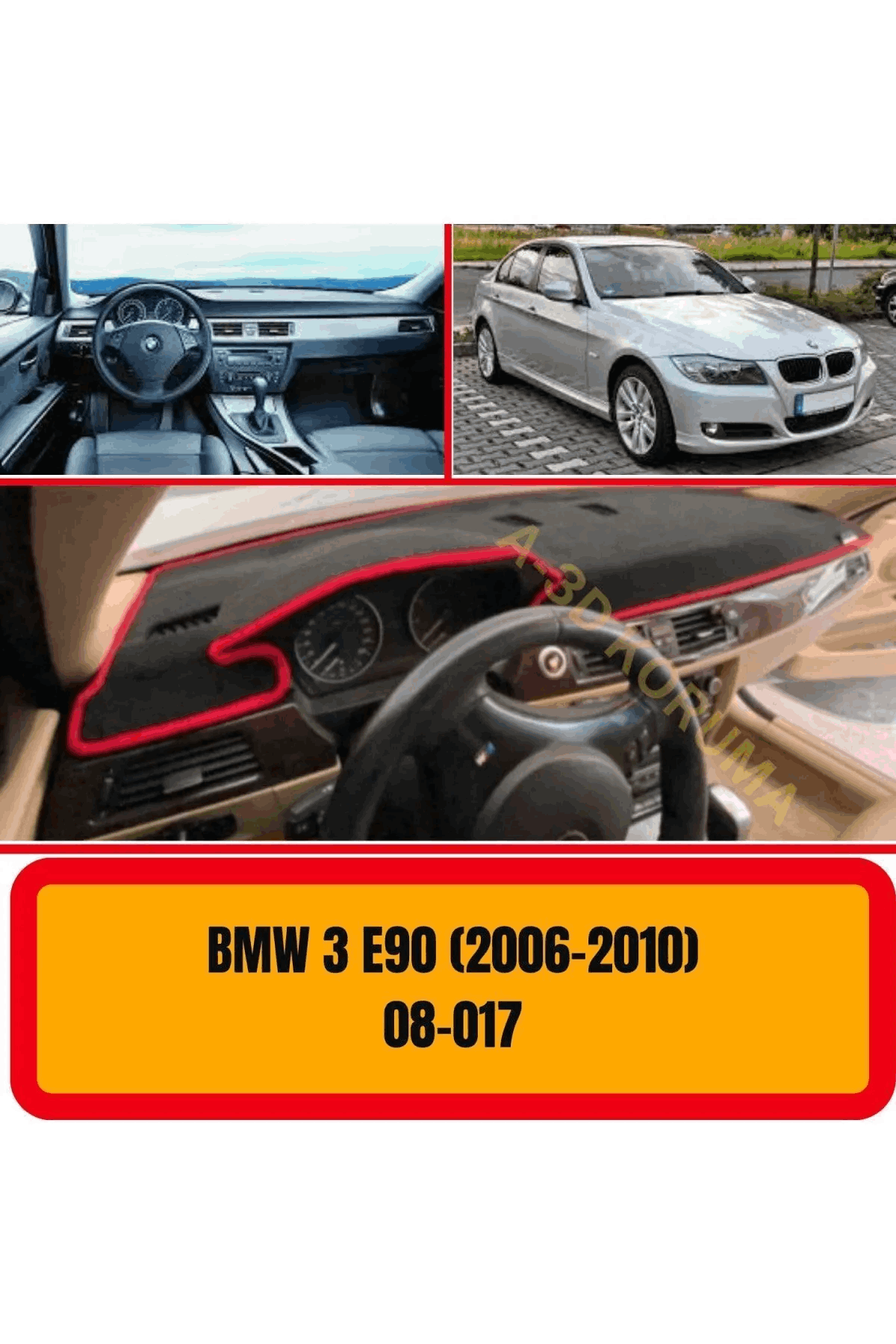 Bmw E90 (2006-2010) Torpido Koruma Koruyucu Kilifi Halisi Örtüsü