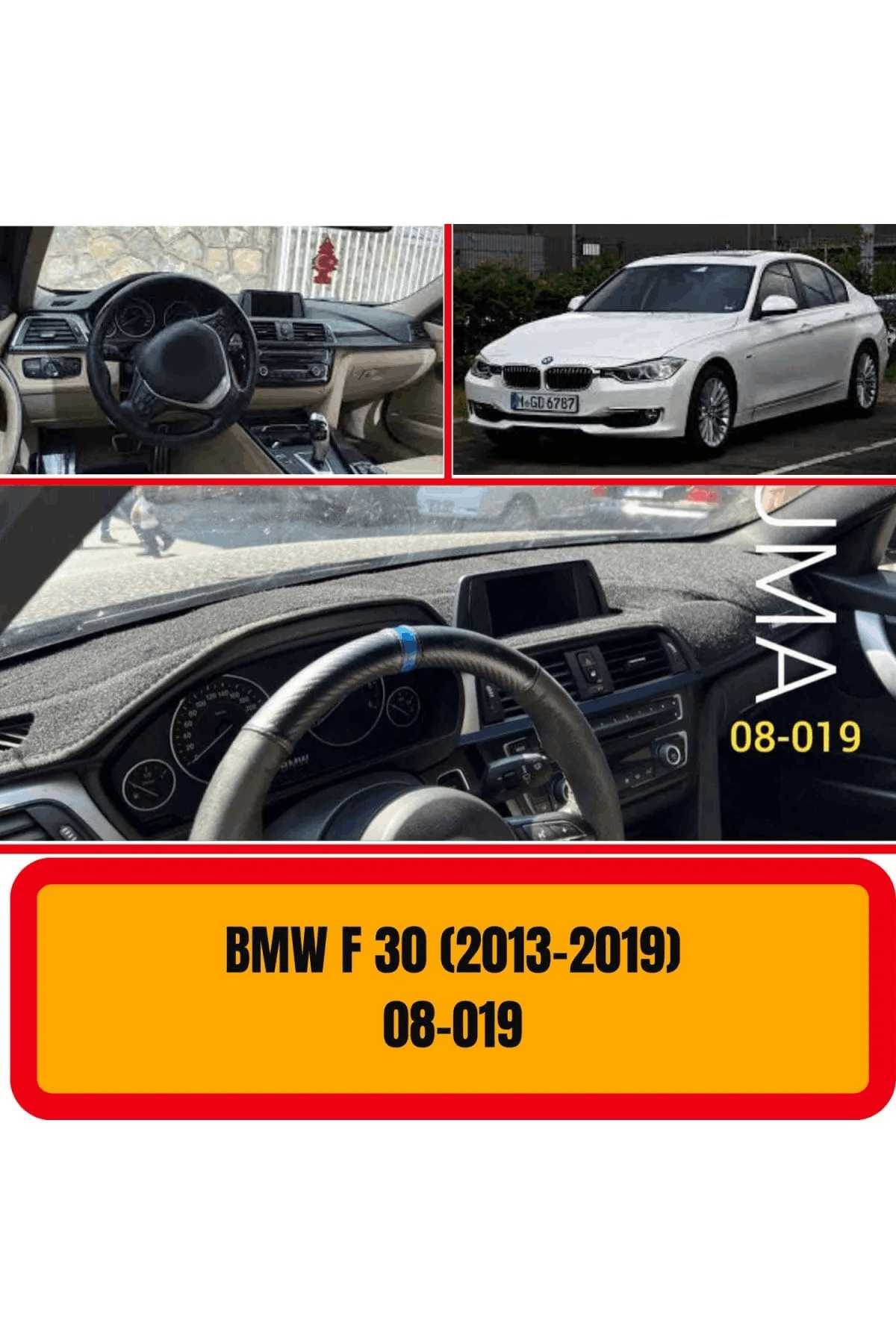 Bmw F30 (2013-2019) Ön Gögüs Panel Torpido Koruma Koruyucu Kilifi