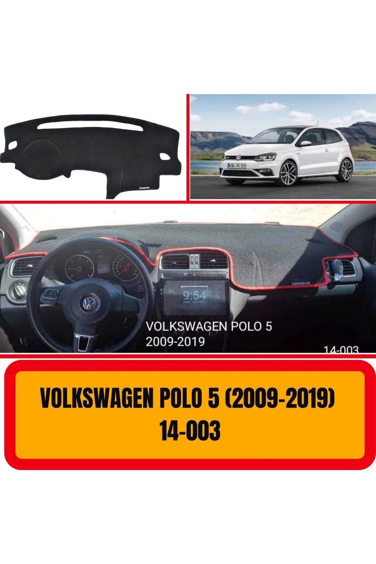 Volkswagen Polo 2009-2019 Ön Gögüs Panel Torpido Koruma Koruyucu Kilifi