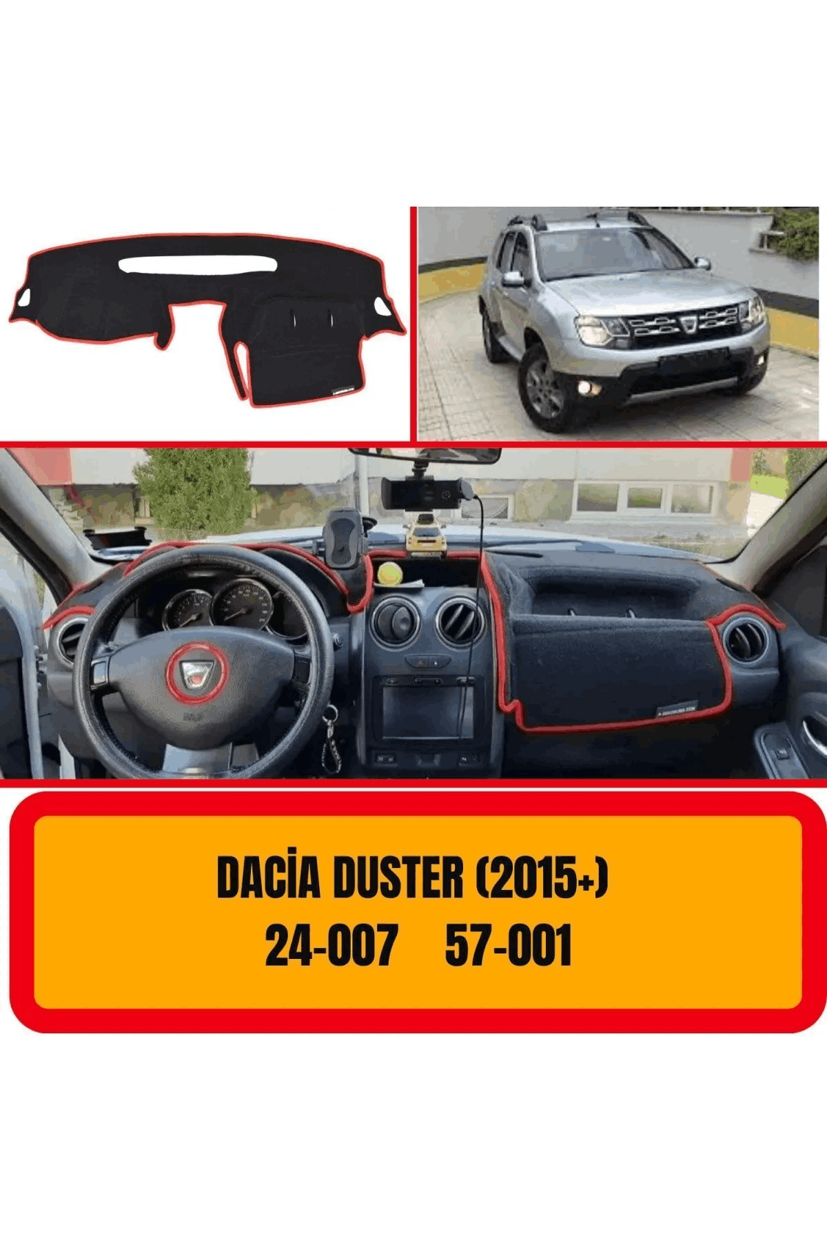 Dacia Duster (2015 ) Ön Gögüs Panel Torpido Koruma Koruyucu Kilifi