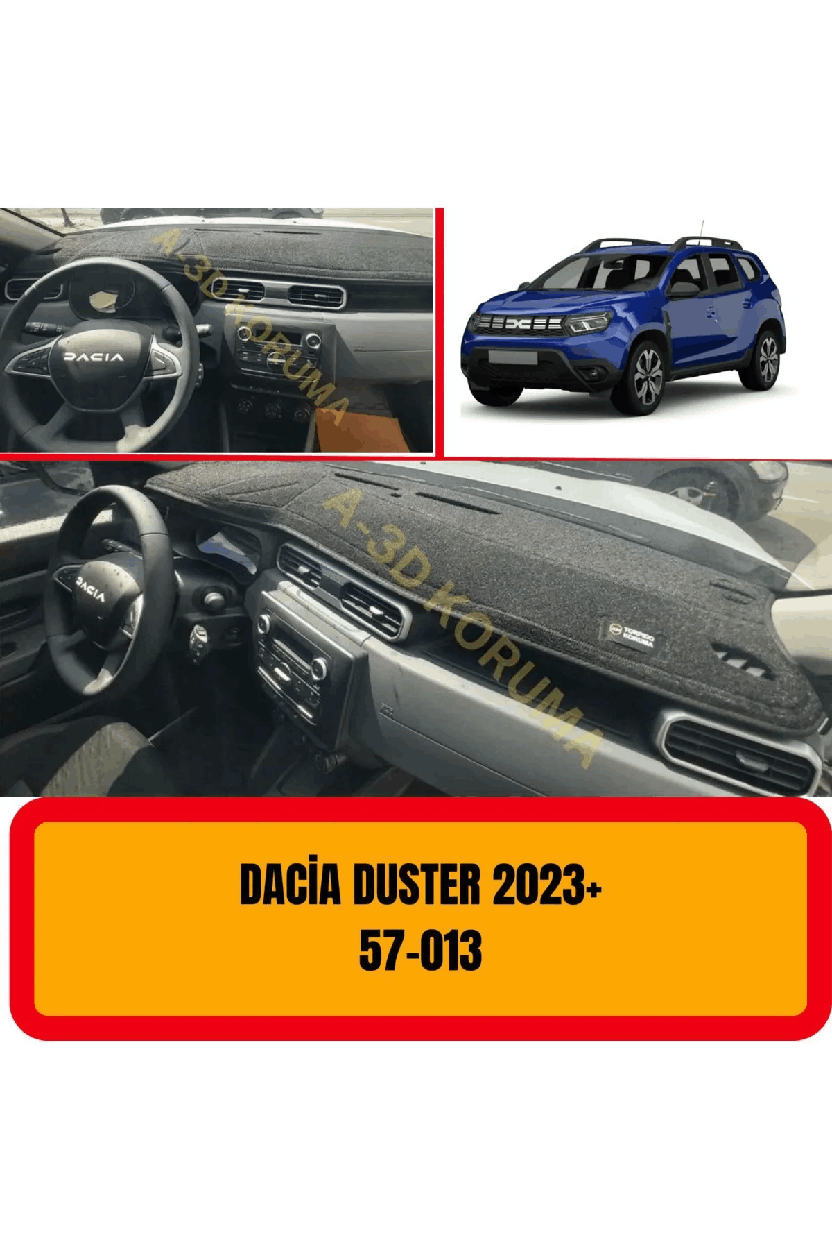 Dacia Duster 2023 Ön Gögüs / Panel / Torpido Korumasi / Kilifi / Halisi