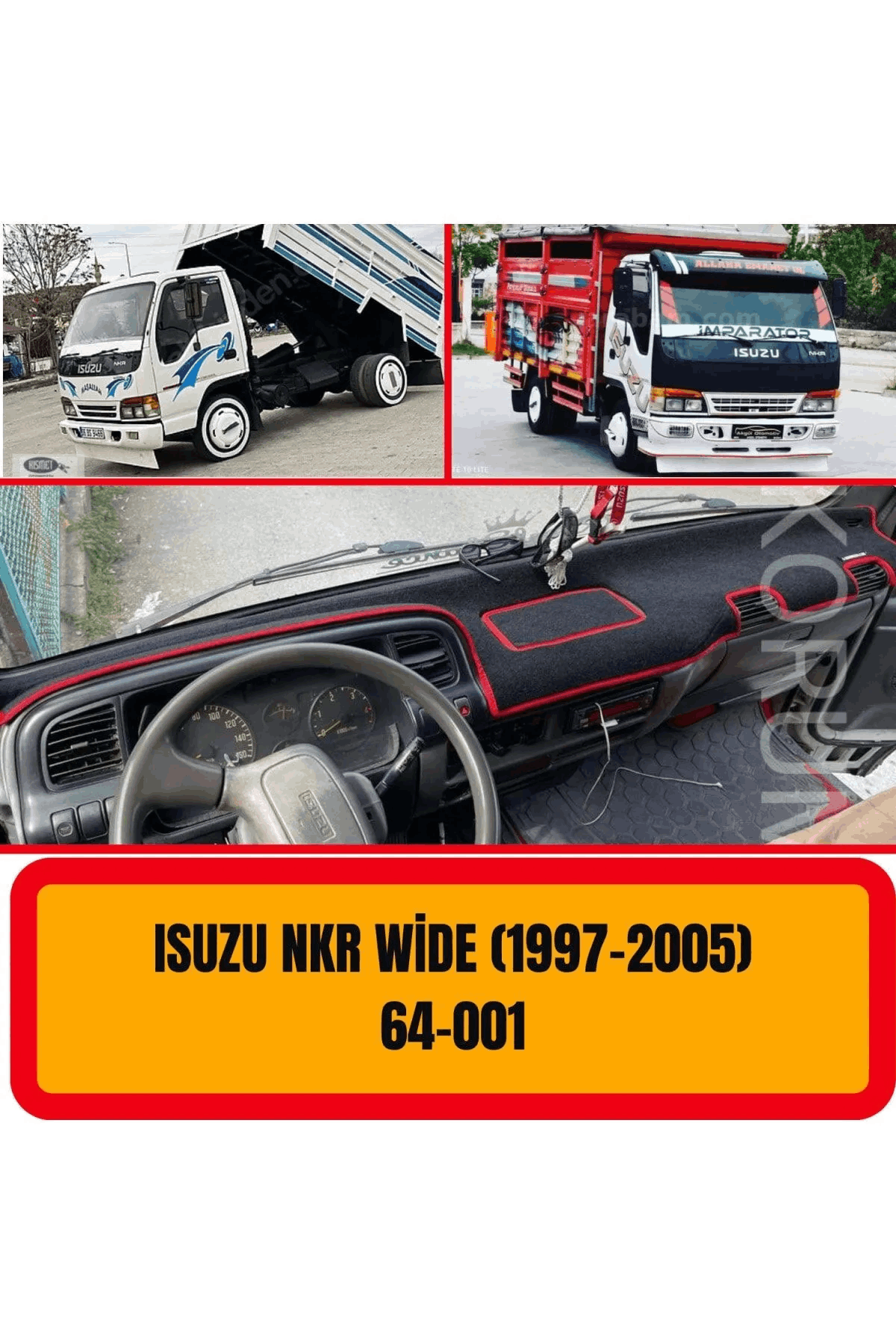 Isuzu Nkr Wide 1997 - 2005 Ön Gögüs Panel Torpido Koruma Koruyucu Kilifi