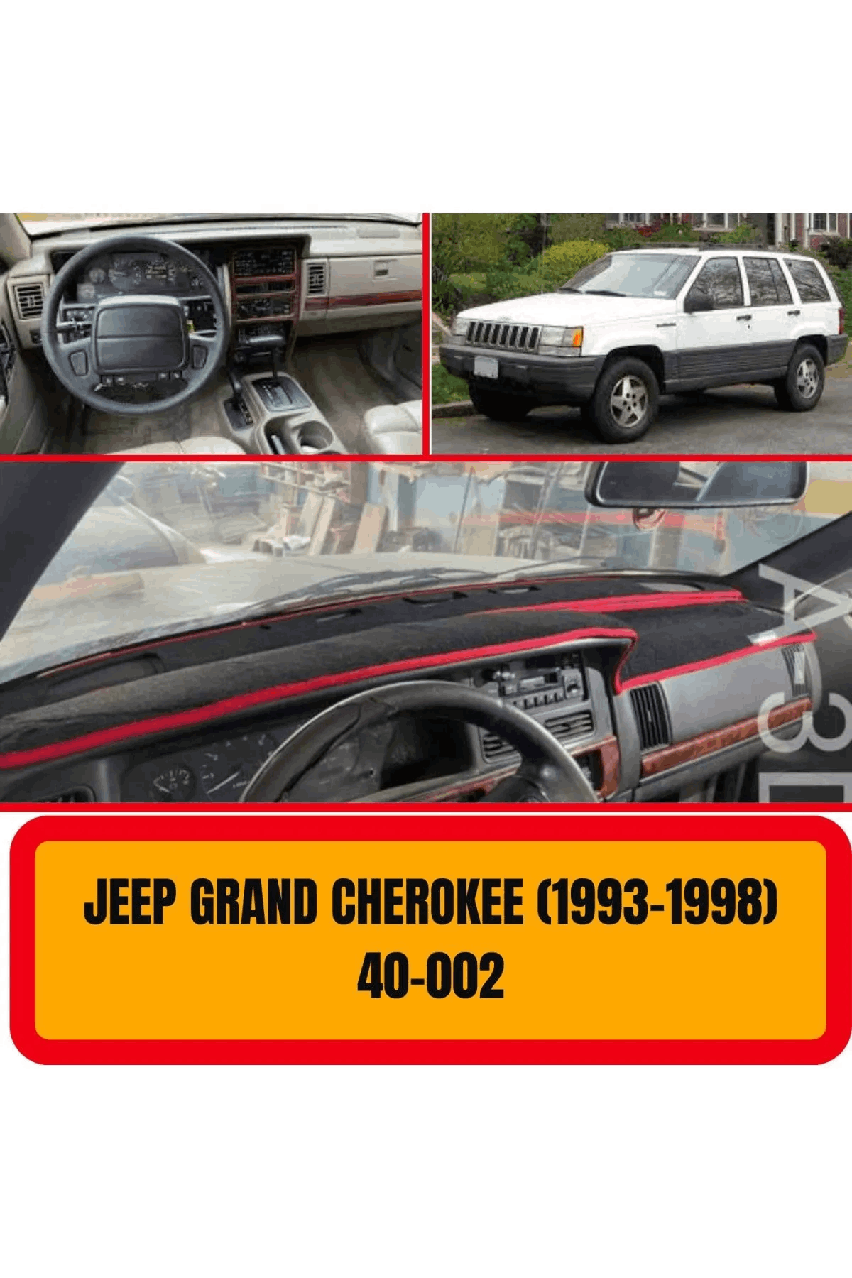 Jeep Grand Cherokee 1993-1998 Ön Gögüs Panel Torpido Koruma Koruyucu