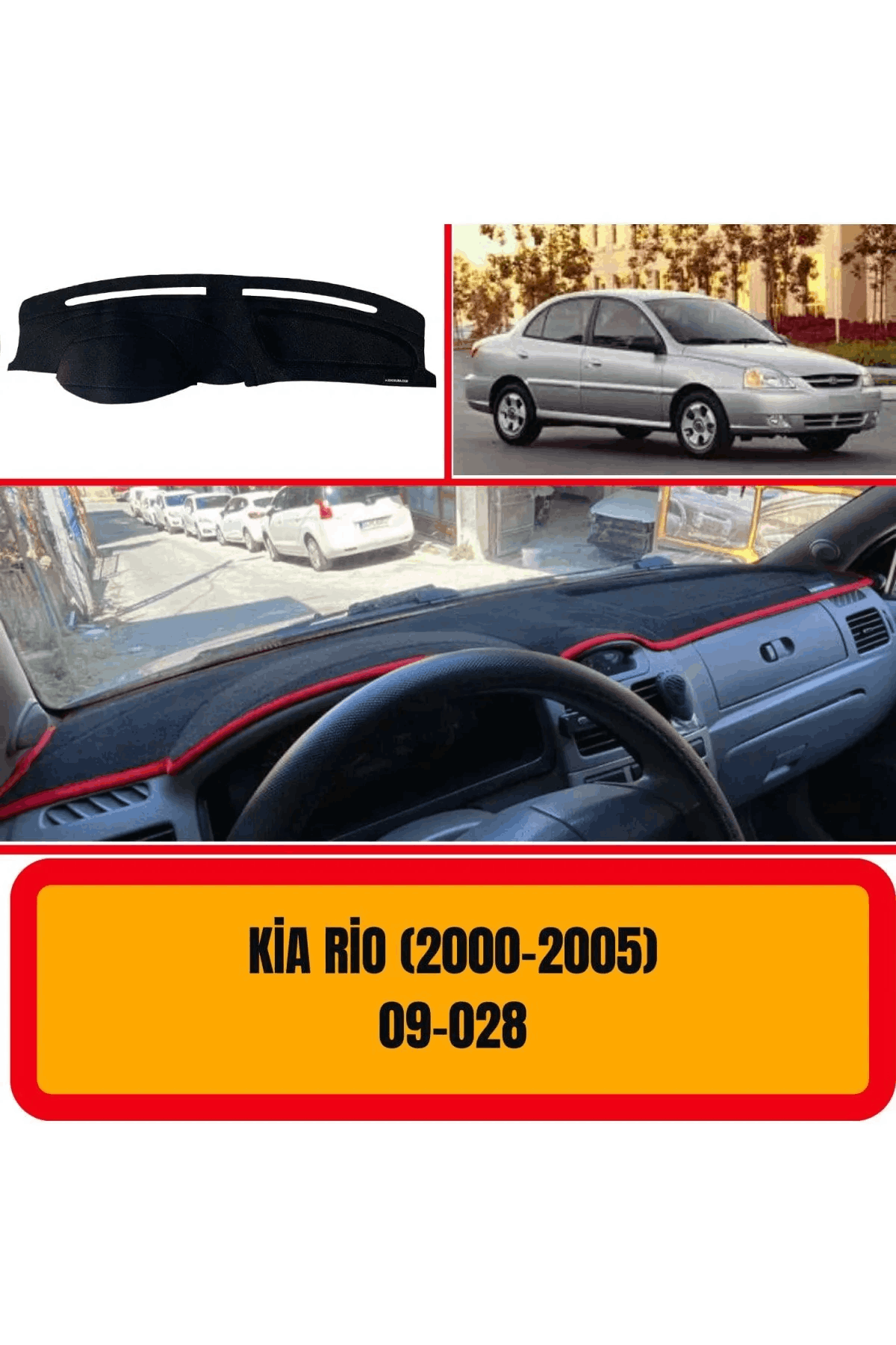 Kia Rio 2000-2005 Ön Gögüs / Panel / Torpido Korumasi / Kilifi / Halisi