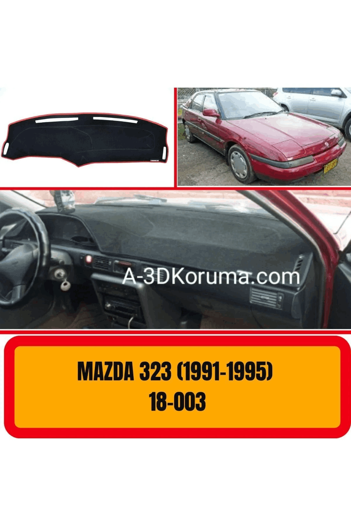 Mazda 323 1991-1995 Ön Örtüsü Göğüs Panel Torpido Koruma Koruyucu