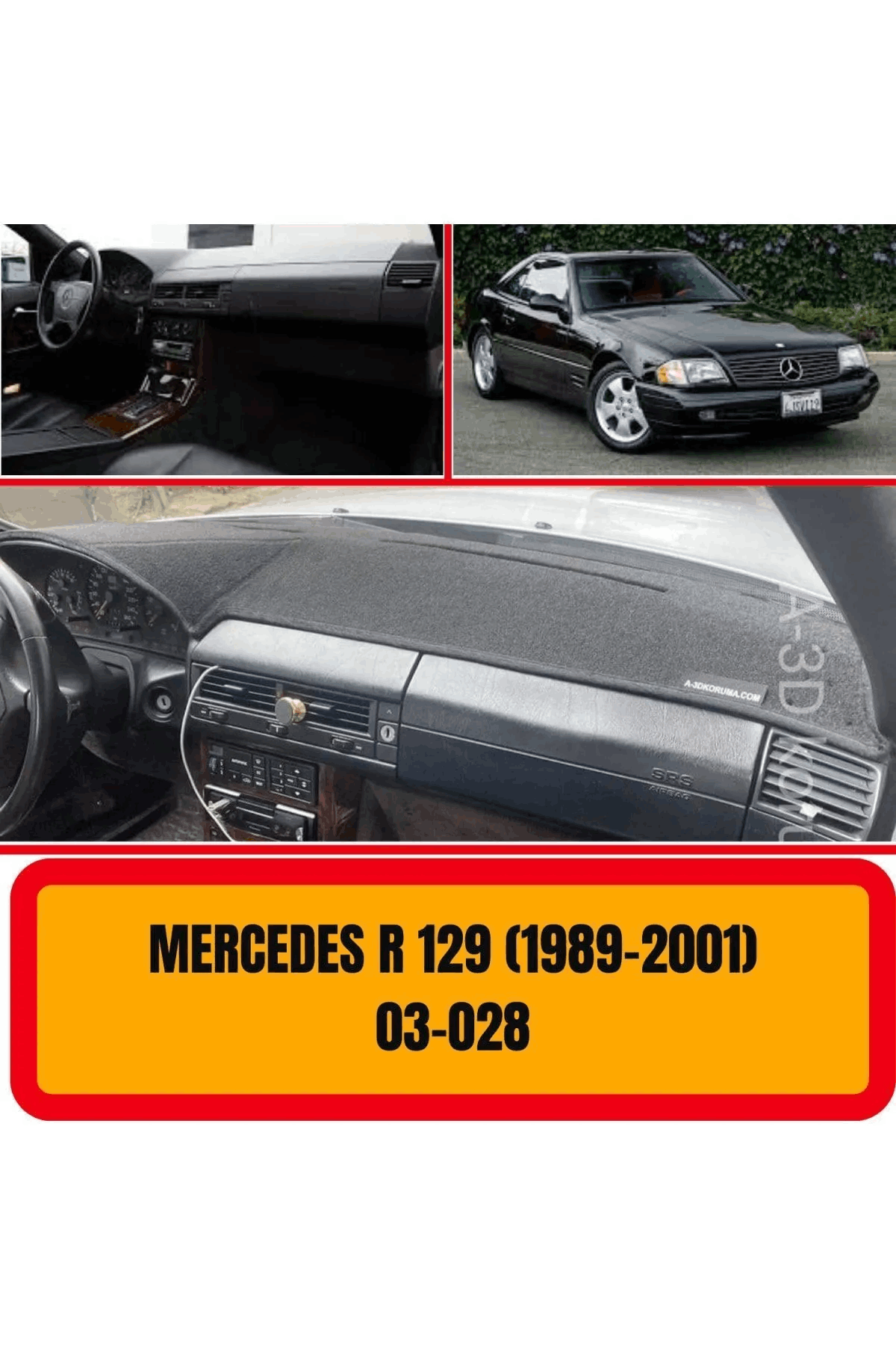 Mercedes - Benz R129 1989-2001 Ön Örtüsü Göğüs Panel Torpido Koruma