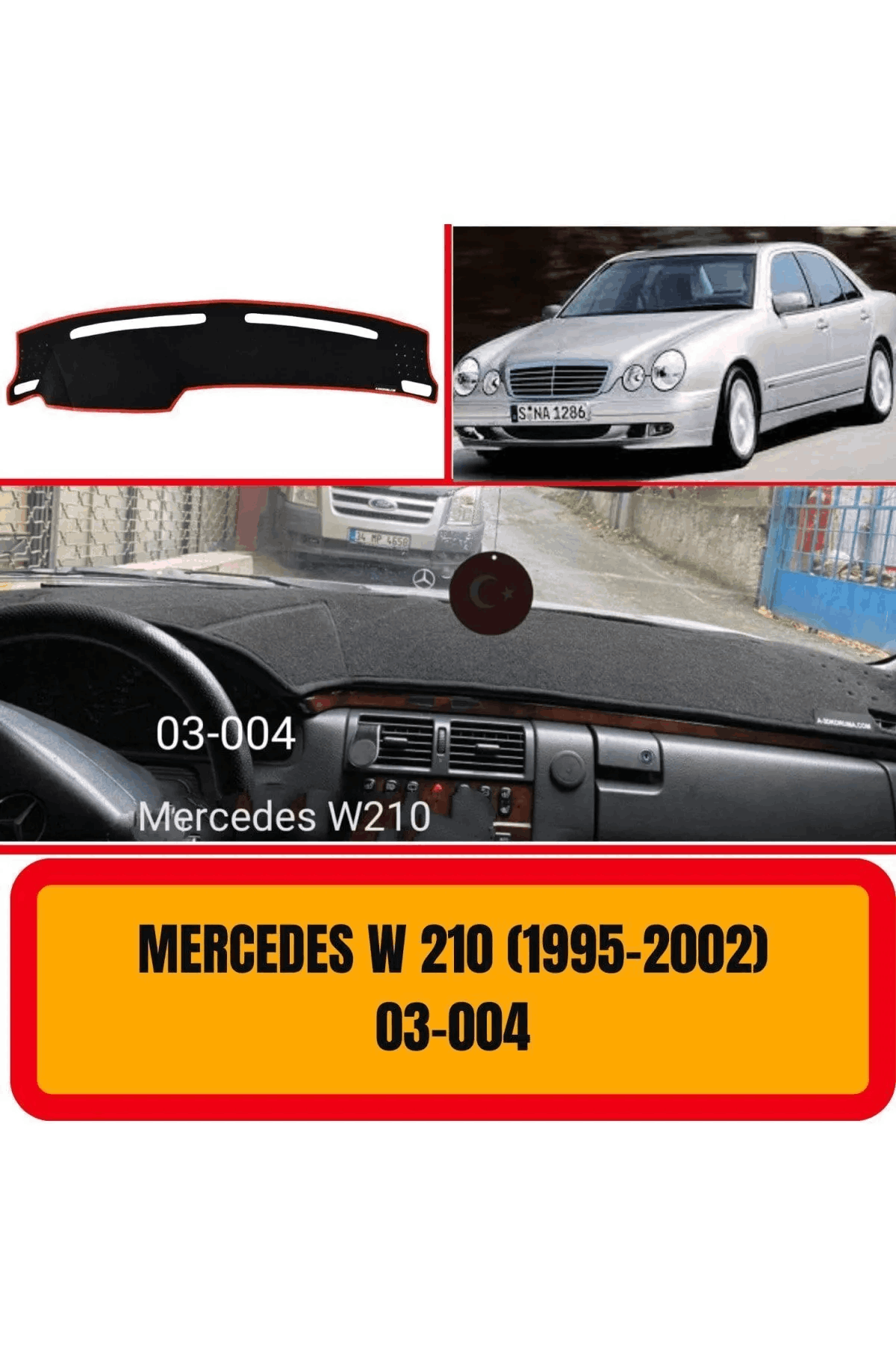 ercedes - Benz W210 1995-2002 Ön Torpido Koruma Koruyucu Kilifi Halisi