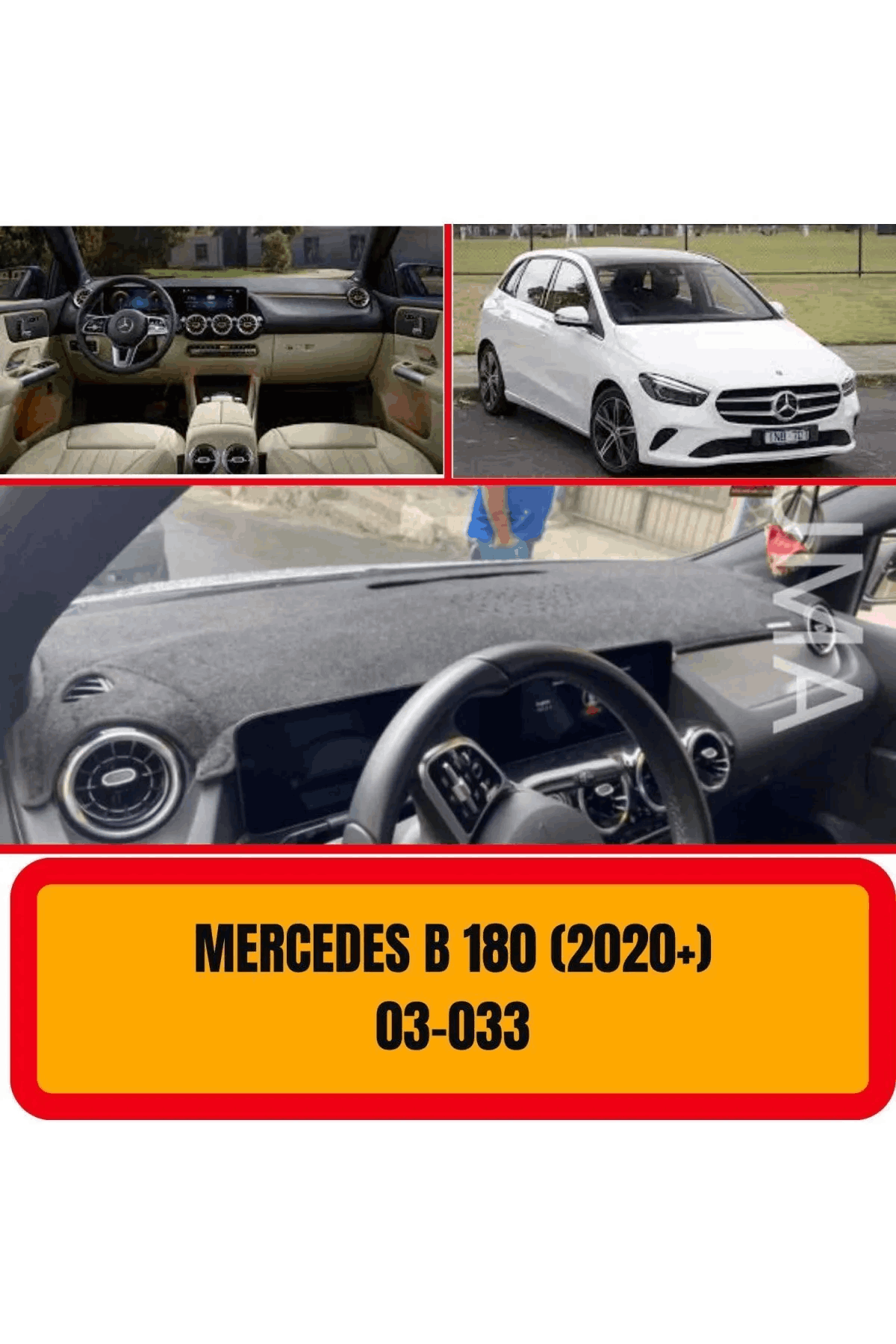 Mercedes B180 2020 Ön Örtüsü Göğüs Panel Torpido Koruma Koruyucu