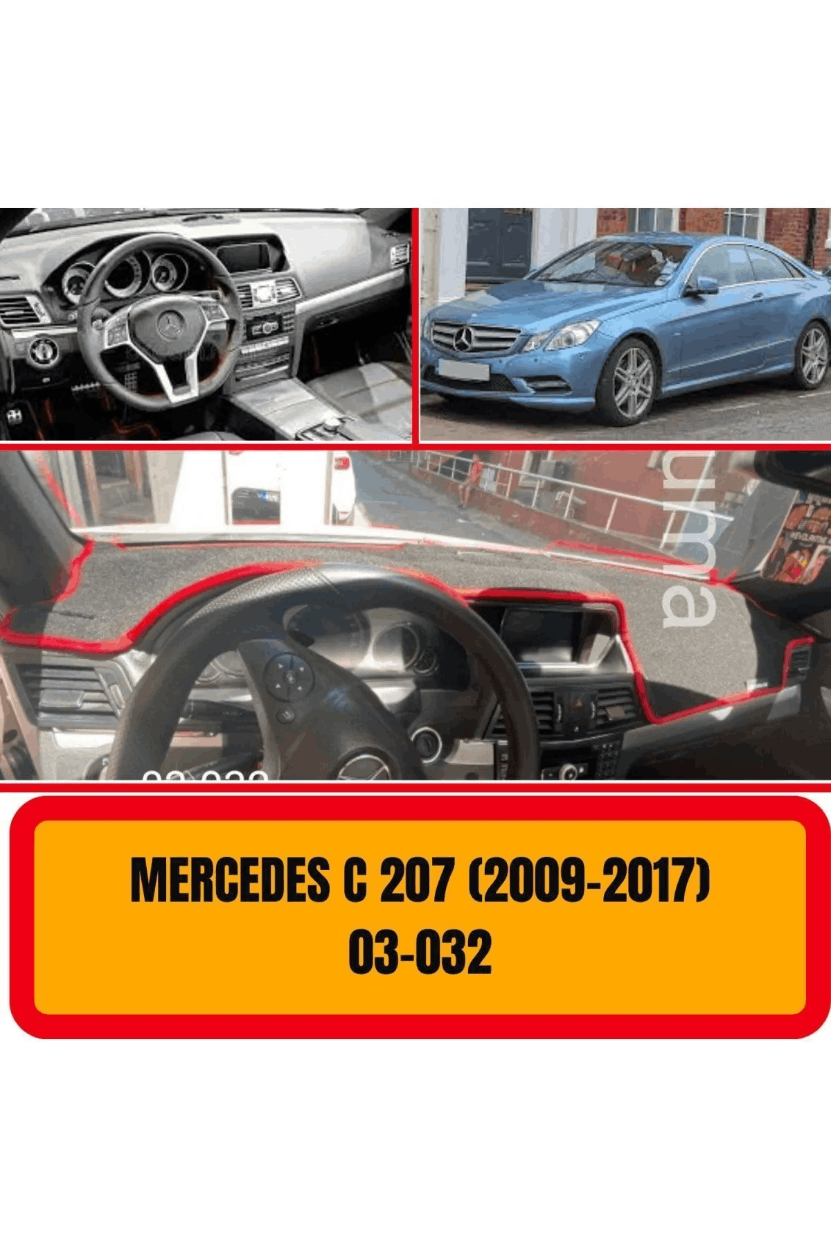 Mercedes -benz C207 2009-2017 Ön Gögüs Panel Torpido Koruma Koruyucu