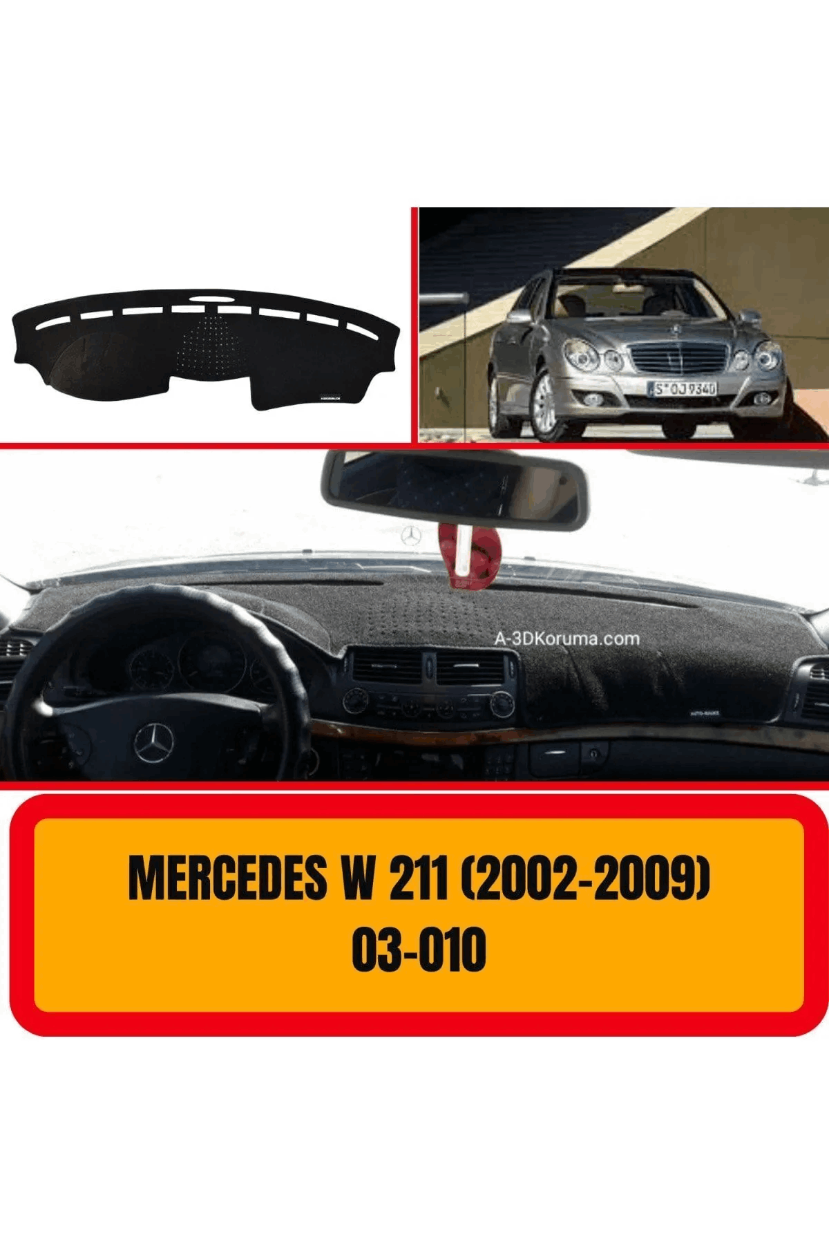 Mercedes -benz W211 2002-2009 Ön Örtüsü Göğüs Panel Torpido Koruma Koruyucu