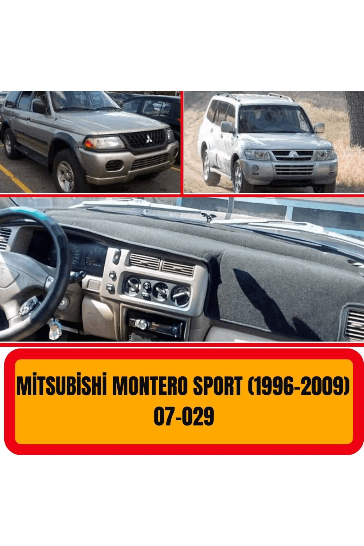 Mitsubishi Montero Sport 1996-2009 Ön Gögüs Panel Torpido Koruma Koruyucu