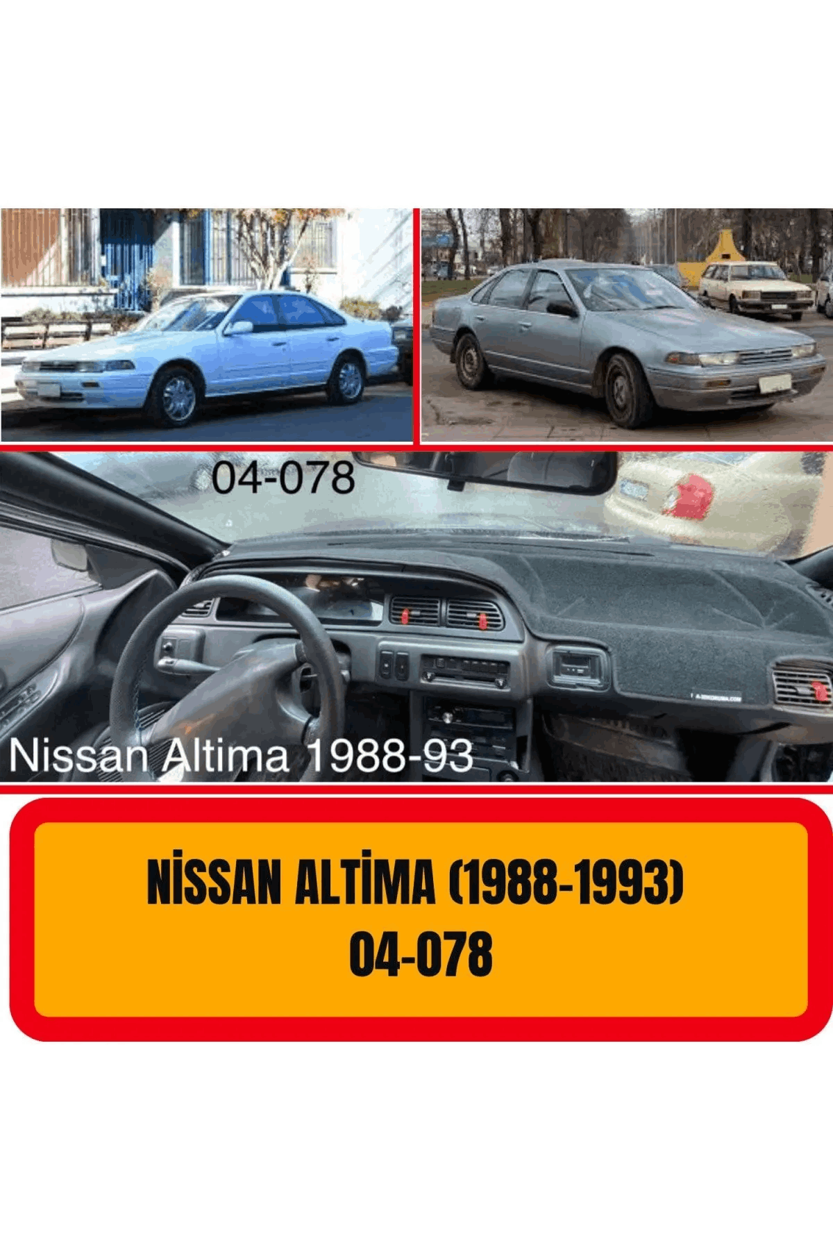 Nissan Altima 1988-1993 Ön Gögüs Panel Torpido Koruma Koruyucu Kilifi