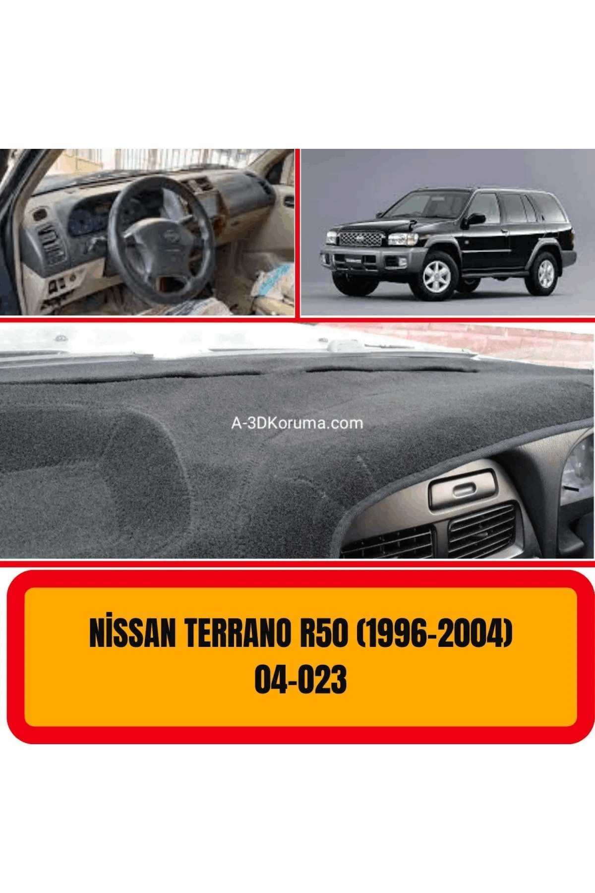 Nissan Terrano R50 1996-2004 Ön Torpido Koruma Koruyucu Kilifi Halisi