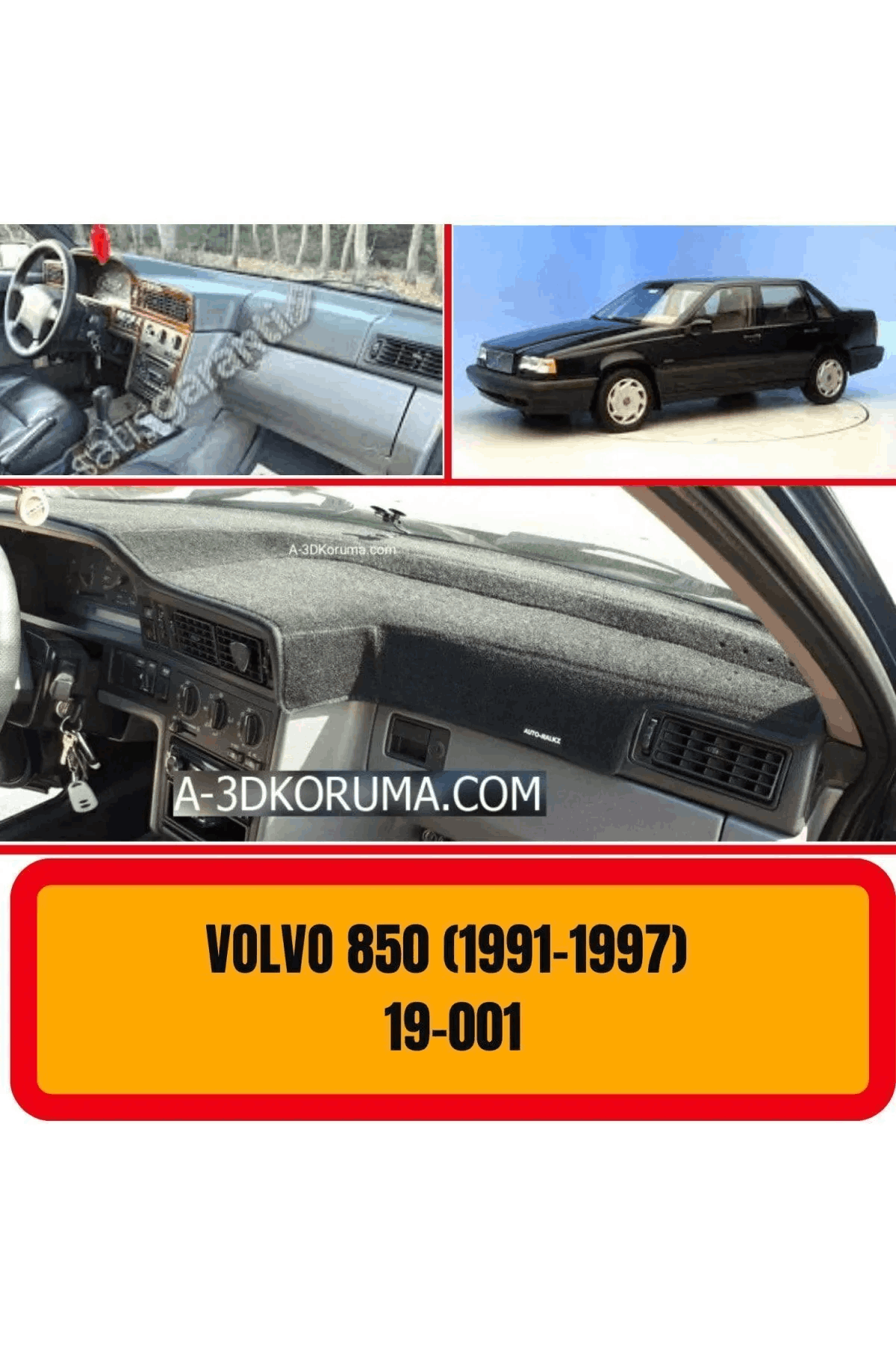 Volvo 850 Ön Örtüsü Göğüs Panel Torpido Koruma Koruyucu Kılıfı