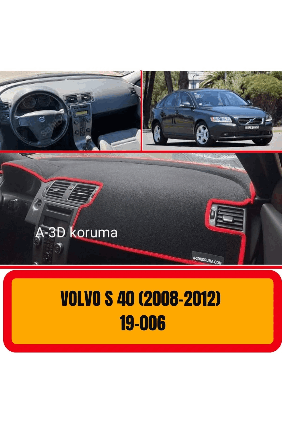 Volvo S40 2008-2012 Ön Gögüs / Panel / Torpido Korumasi / Kilifi / Halisi