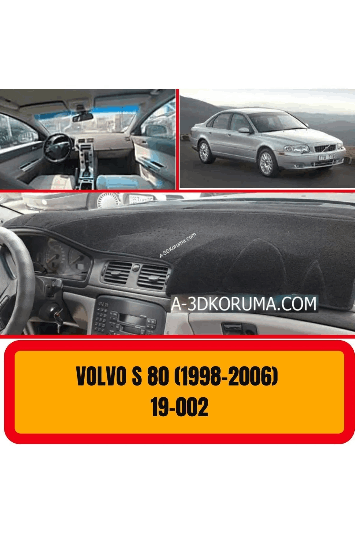 Volvo S80 1998-2006 Ön Gögüs Panel Torpido Koruma Koruyucu Kilifi