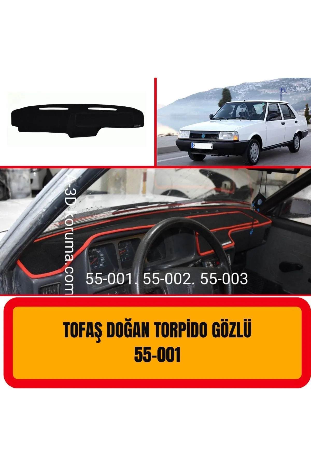 Tofaş Doğan Torpido Gözlü Ön Örtüsü Göğüs Panel Torpido Koruma